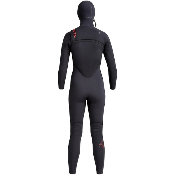 Xcel Dames Comp X 5.5/4.5mm Met Capuchon Borst Ritssluiting Wetsuit XW23WN55C2H0 - Black